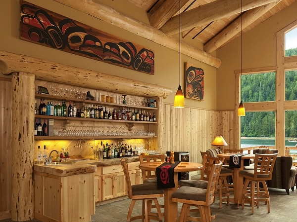 The bar at the Lodge