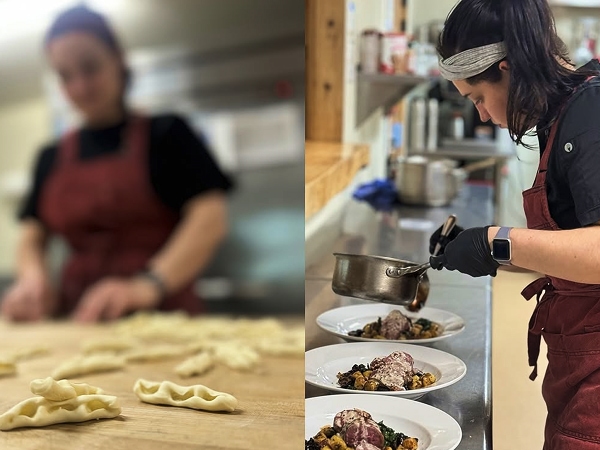 chefs plating delicious looking food
