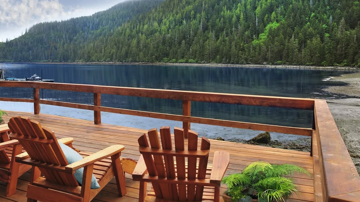 Stunning view of the bay from the porch