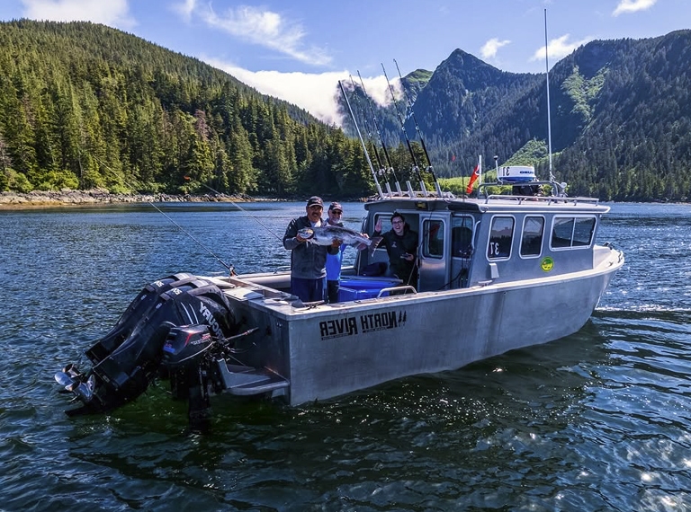 Fishing on the boat