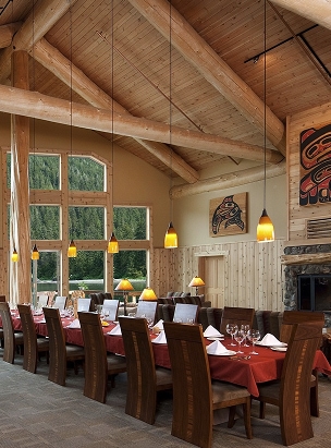 Table set at the Lodge