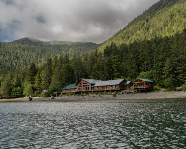 Surrounded by the untouched wilderness of Southeast Alaska.Steamboat Bay Fishing Club is located on Noyes Island, where forested shorelines, open water, and expansive views are part of the experience each day. It’s a setting that feels far removed from the everyday, with the comfort of waterfront luxury waiting back at the lodge.#SteamboatBayFishingClub #SoutheastAlaska #NoyesIsland #AlaskaWilderness #LuxuryFishingLodge